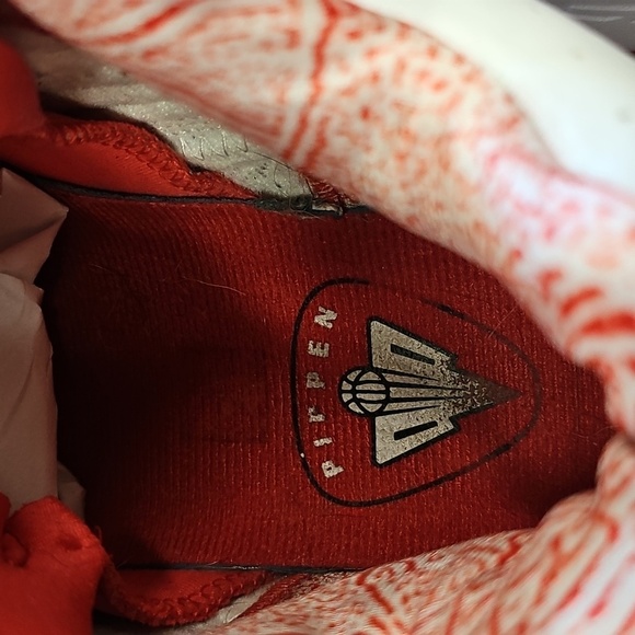Nike, Red, Pippen, Sneakers, Active, Basketball, Casual, Men's, Flight, White, - Picture 8 of 14